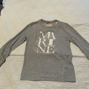 Gray Long Sleeve Kids Shirt